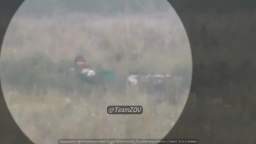 Sniping Ukrainian soldier