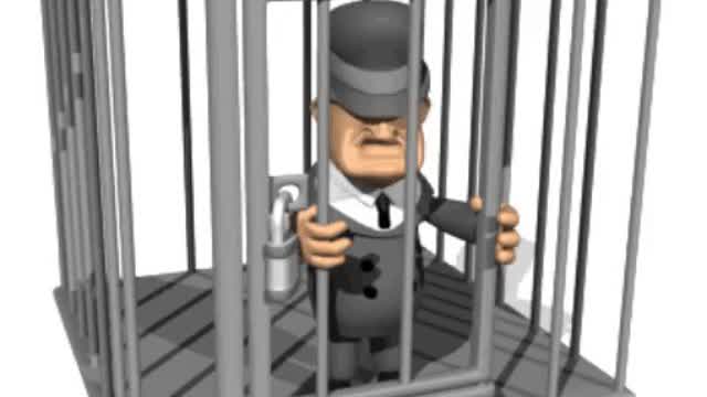 Criminal in Jail Cell