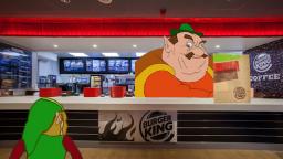 Link goes to Burger King
