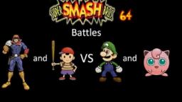 Super Smash Bros 64 Battles #29: Captain Falcon and Ness vs Luigi and Jigglypuff